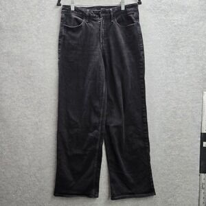 Old Navy Women Jeans 8 Black Denim Wow Wide Leg 29" Inseam